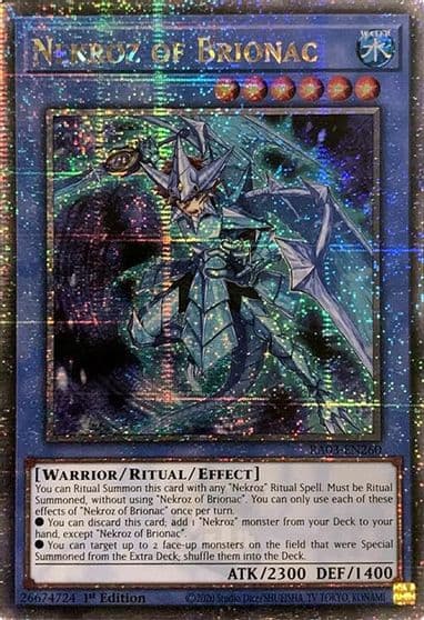 Nekroz of Brionac Quarter Century Secret Rare Quarter Century Bonanza Yu-Gi-Oh! card