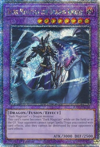 Dark Magician the Dragon Knight Quarter Century Secret Rare Quarter Century Bonanza Yu-Gi-Oh! card