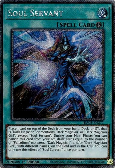 Soul Servant Platinum Secret Rare Quarter Century Bonanza Yu-Gi-Oh! card