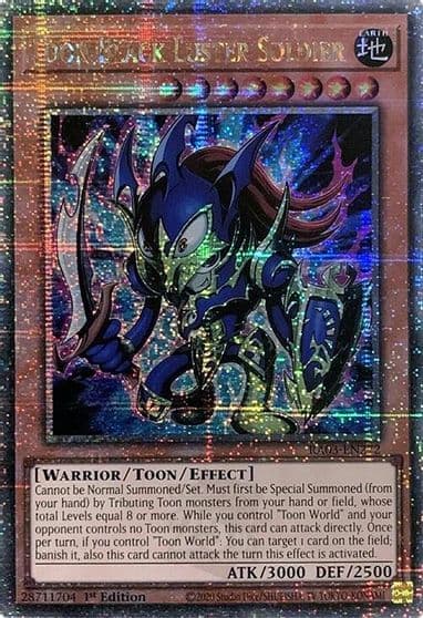 Toon Black Luster Soldier Quarter Century Secret Rare Quarter Century Bonanza Yu-Gi-Oh! card