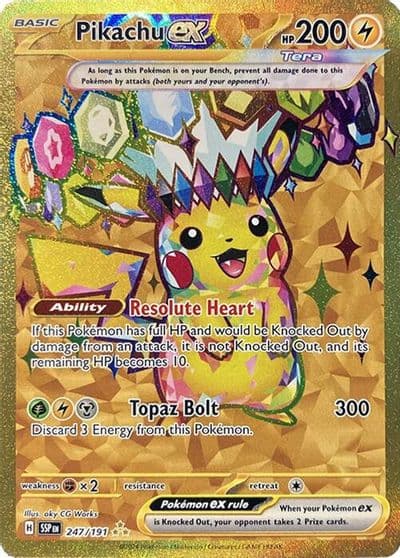 Pikachu ex SV08: Surging Sparks Pokemon card