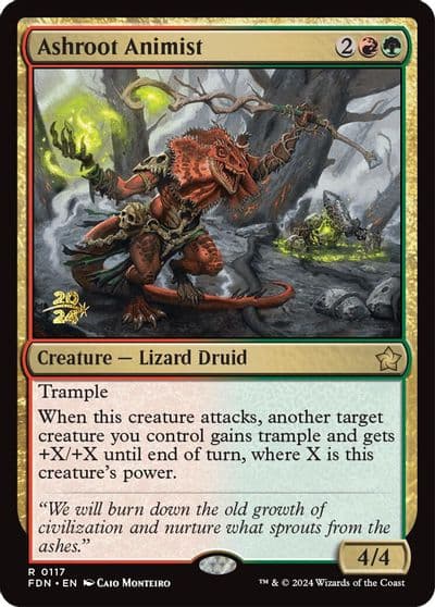 Ashroot Animist Prerelease Cards Magic card