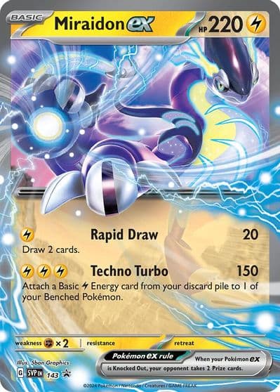 Miraidon ex - 143 SV: Scarlet & Violet Promo Cards Pokemon card