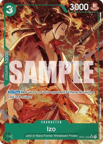 Izo OP01 033 Alternate Art Premium Booster -The Best- One Piece card
