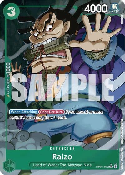 Raizo Full Art Premium Booster -The Best- One Piece card