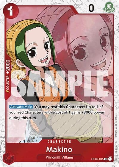 Makino Jolly Roger Foil Premium Booster -The Best- One Piece card