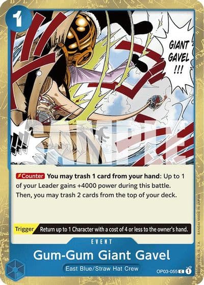 Gum Gum Giant Gavel Jolly Roger Foil Premium Booster -The Best- One Piece card