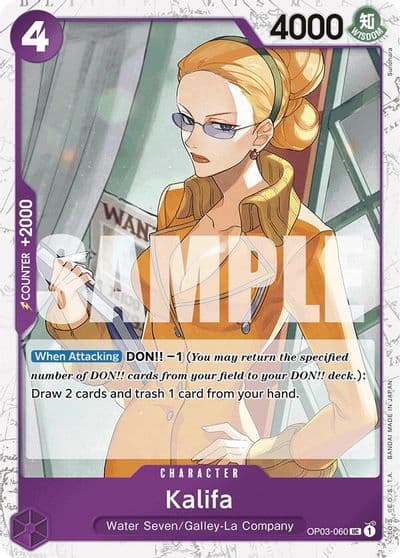 Kalifa Jolly Roger Foil Premium Booster -The Best- One Piece card