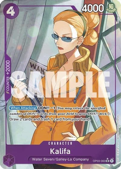 Kalifa Full Art Premium Booster -The Best- One Piece card