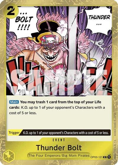 Thunder Bolt Jolly Roger Foil Premium Booster -The Best- One Piece card