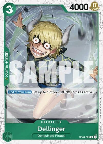 Dellinger Jolly Roger Foil Premium Booster -The Best- One Piece card