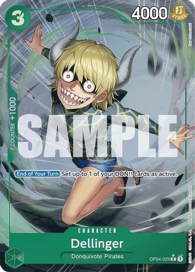 Dellinger Full Art Premium Booster -The Best- One Piece card