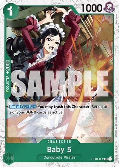 Baby 5 OP04 032 Jolly Roger Foil Premium Booster -The Best- One Piece card