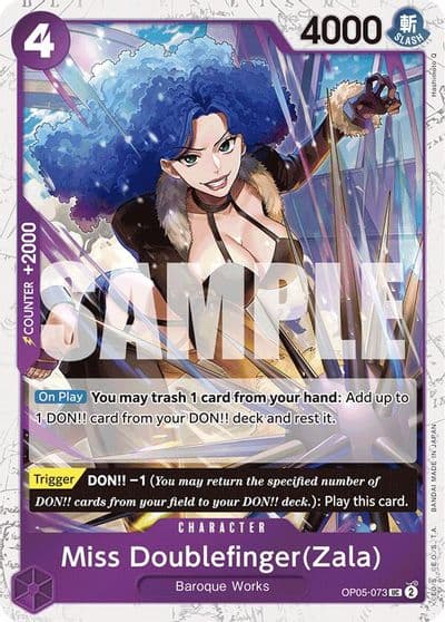 Miss DoublefingerZala Jolly Roger Foil Premium Booster -The Best- One Piece card