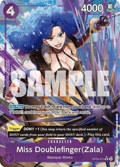 Miss DoublefingerZala Full Art Premium Booster -The Best- One Piece card