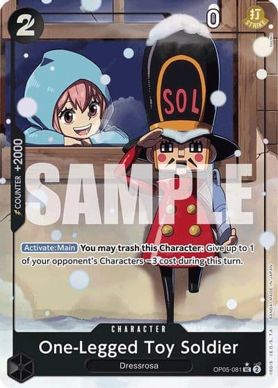 One Legged Toy Soldier Alternate Art Premium Booster -The Best- One Piece card