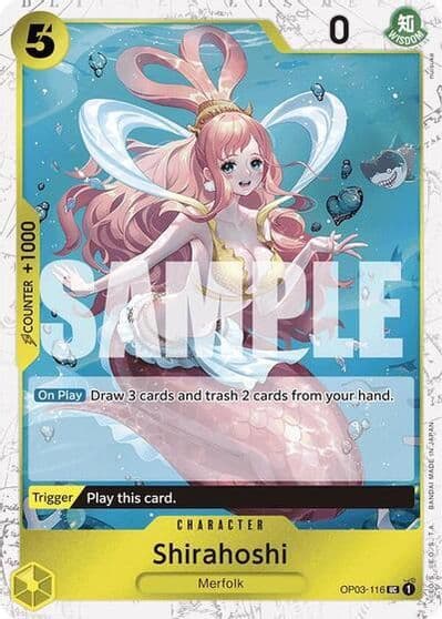 Shirahoshi OP03 116 Jolly Roger Foil Premium Booster -The Best- One Piece card