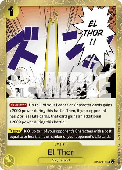 El Thor Jolly Roger Foil Premium Booster -The Best- One Piece card