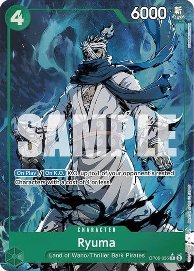 Ryuma Alternate Art Premium Booster -The Best- One Piece card