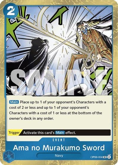 Ama no Murakumo Sword Jolly Roger Foil Premium Booster -The Best- One Piece card
