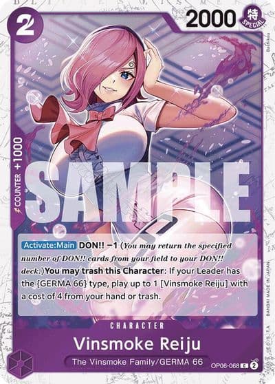 Vinsmoke Reiju OP06 068 Jolly Roger Foil Premium Booster -The Best- One Piece card