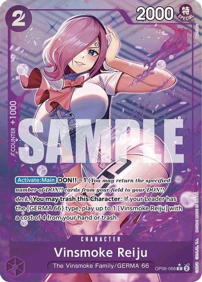 Vinsmoke Reiju OP06 068 Full Art Premium Booster -The Best- One Piece card