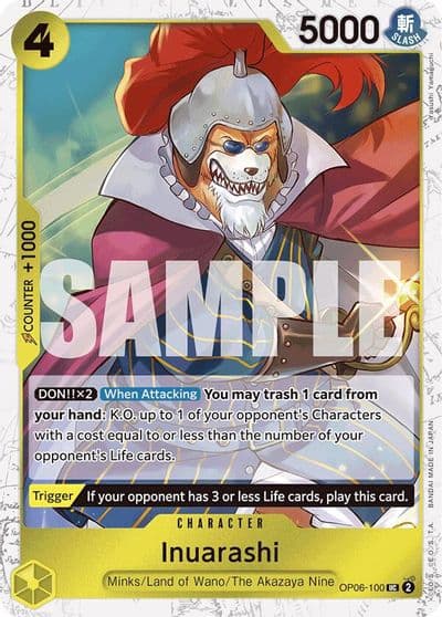 Inuarashi Jolly Roger Foil Premium Booster -The Best- One Piece card