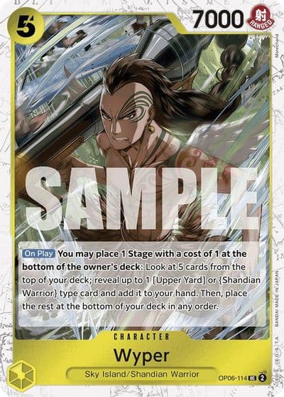Wyper Jolly Roger Foil Premium Booster -The Best- One Piece card