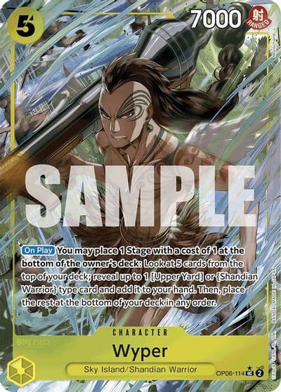 Wyper Full Art Premium Booster -The Best- One Piece card