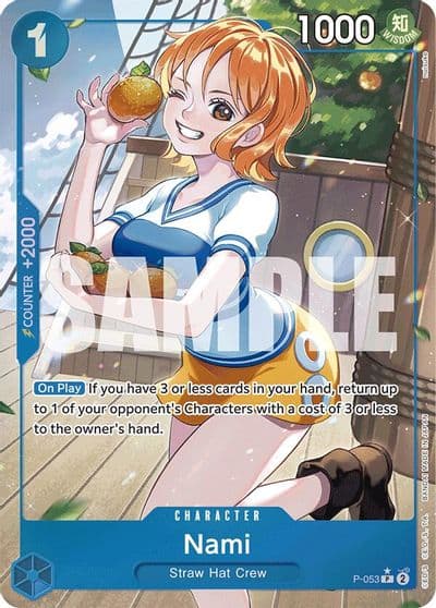 Nami P 053 Full Art Premium Booster -The Best- One Piece card