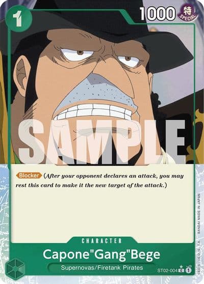 CaponeGangBege ST02 004 Full Art Premium Booster -The Best- One Piece card
