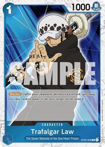 Trafalgar Law ST03 008 Jolly Roger Foil Premium Booster -The Best- One Piece card