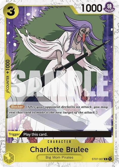 Charlotte Brulee Jolly Roger Foil Premium Booster -The Best- One Piece card