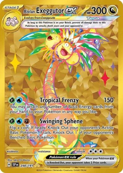 Alolan Exeggutor ex SV08: Surging Sparks Pokemon card