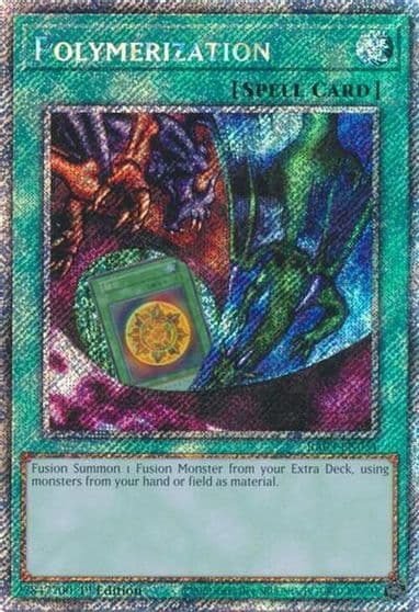 Polymerization A Alternate Art Platinum Secret Rare Quarter Century Bonanza Yu-Gi-Oh! card