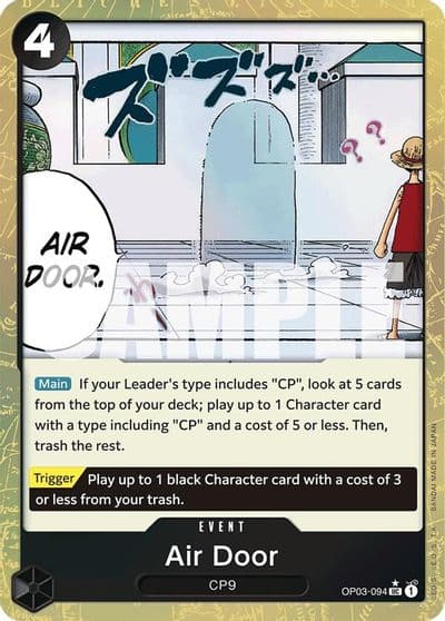 Air Door Textured Foil Premium Booster -The Best- One Piece card