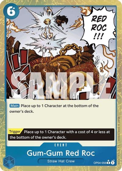 Gum Gum Red Roc Textured Foil Premium Booster -The Best- One Piece card