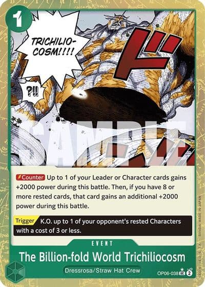 The Billion fold World Trichiliocosm Textured Foil Premium Booster -The Best- One Piece card