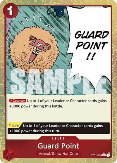 Guard Point Textured Foil Premium Booster -The Best- One Piece card