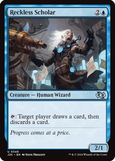 Reckless Scholar Foundations Jumpstart Magic card