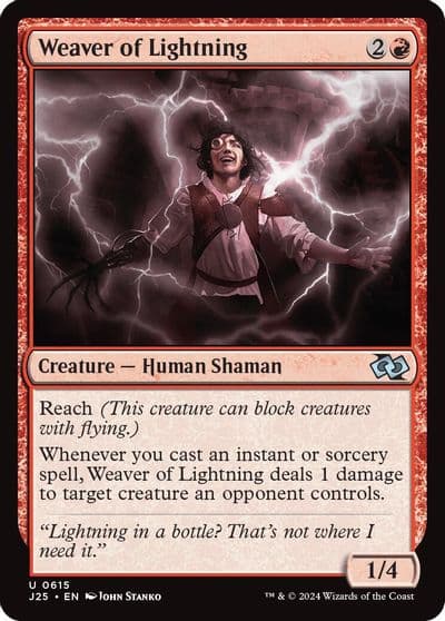 Weaver of Lightning Foundations Jumpstart Magic card