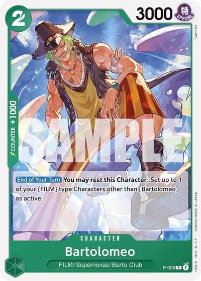 Bartolomeo P 029 Reprint Premium Booster -The Best- One Piece card