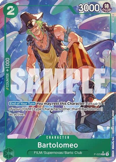 Bartolomeo P 029 Full Art Premium Booster -The Best- One Piece card
