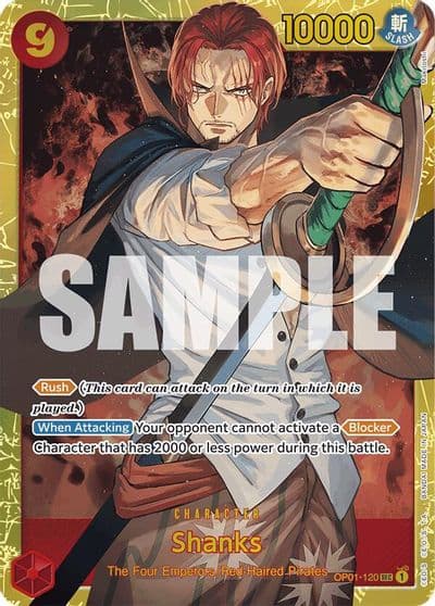 Shanks OP01 120 Reprint Premium Booster -The Best- One Piece card