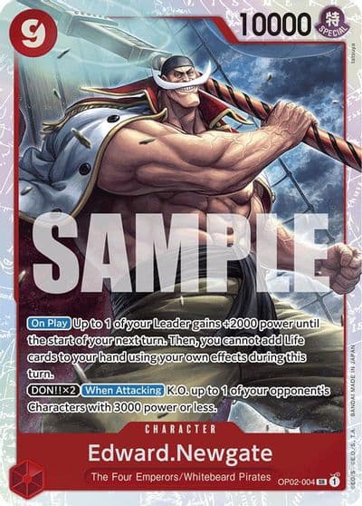 EdwardNewgate Reprint Premium Booster -The Best- One Piece card