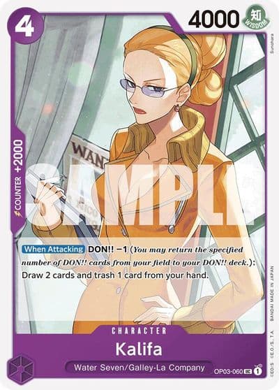 Kalifa Reprint Premium Booster -The Best- One Piece card