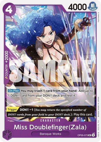 Miss DoublefingerZala Reprint Premium Booster -The Best- One Piece card