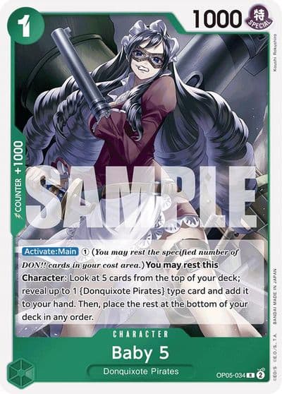 Baby 5 OP05 034 Reprint Premium Booster -The Best- One Piece card
