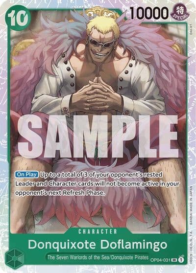 Donquixote Doflamingo Reprint Premium Booster -The Best- One Piece card