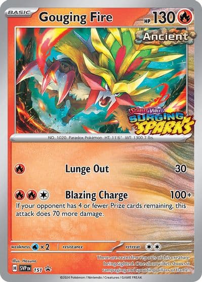 Gouging Fire - 151 SV: Scarlet & Violet Promo Cards Pokemon card